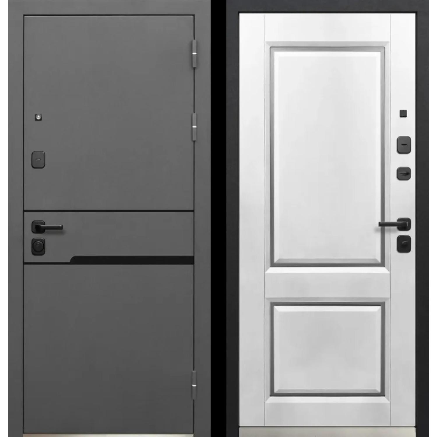 Luxor Классика Сатин (960*2050 R, Муар 7024 (Полимерно-порошковое), Сатин белый (ПВХ), Заказная)