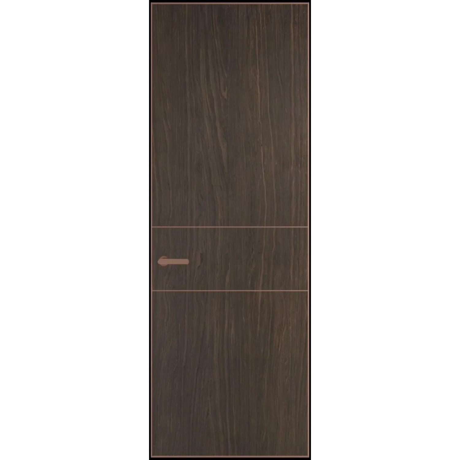 14VA натуральный шпон (Натуральный шпон ESPRESSO 1386M, Профиль Медь, Заказная)