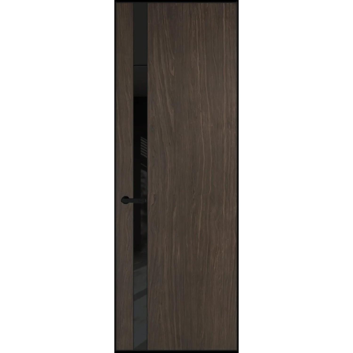 18VA натуральный шпон (Натуральный шпон ESPRESSO 1386M, Профиль Черный, Заказная)