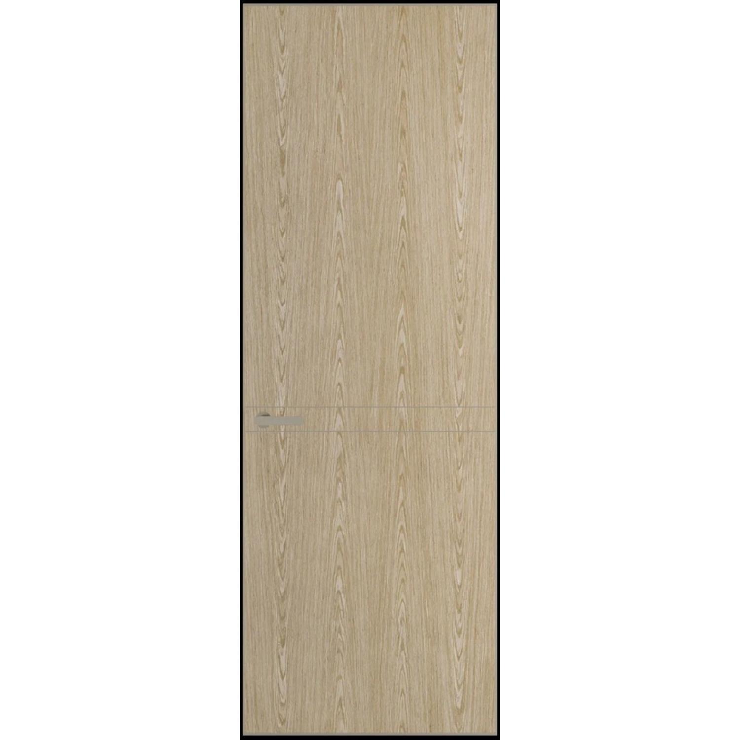 11VA натуральный шпон (Натуральный шпон DUNA 500C, Профиль Никель матовый, Заказная)