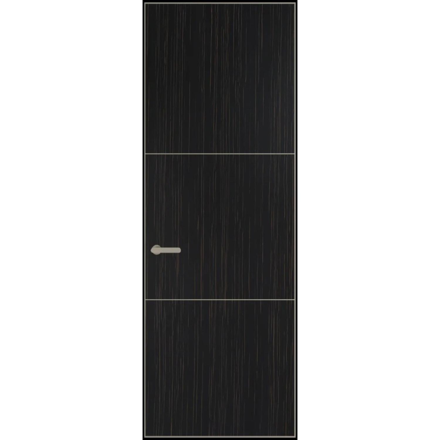 13VA натуральный шпон (Натуральный шпон ESPRESSO 1042S (в), Профиль Никель матовый, Заказная)