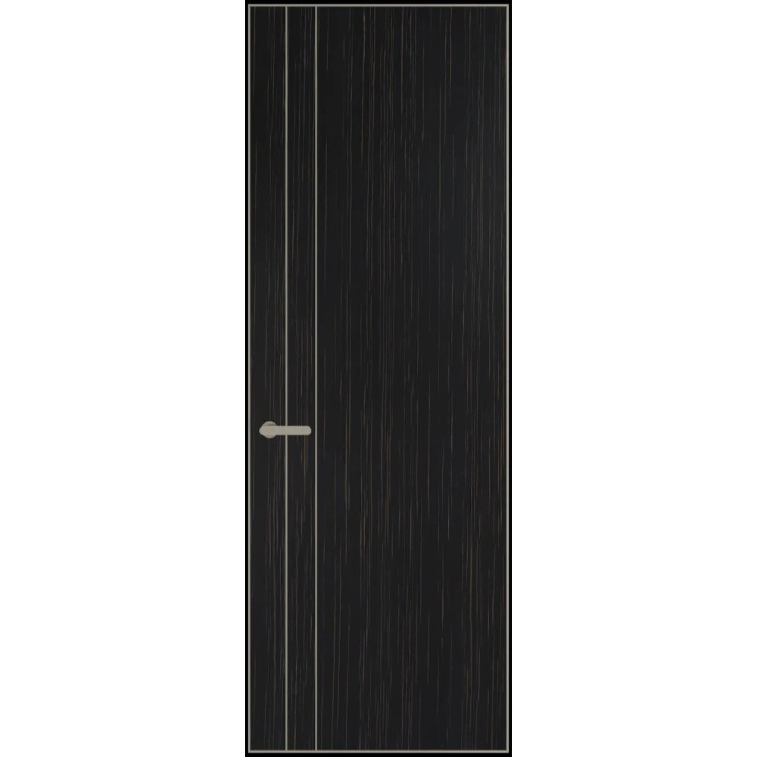 12VA натуральный шпон (Натуральный шпон ESPRESSO 1042S (в), Профиль Никель матовый, Заказная)