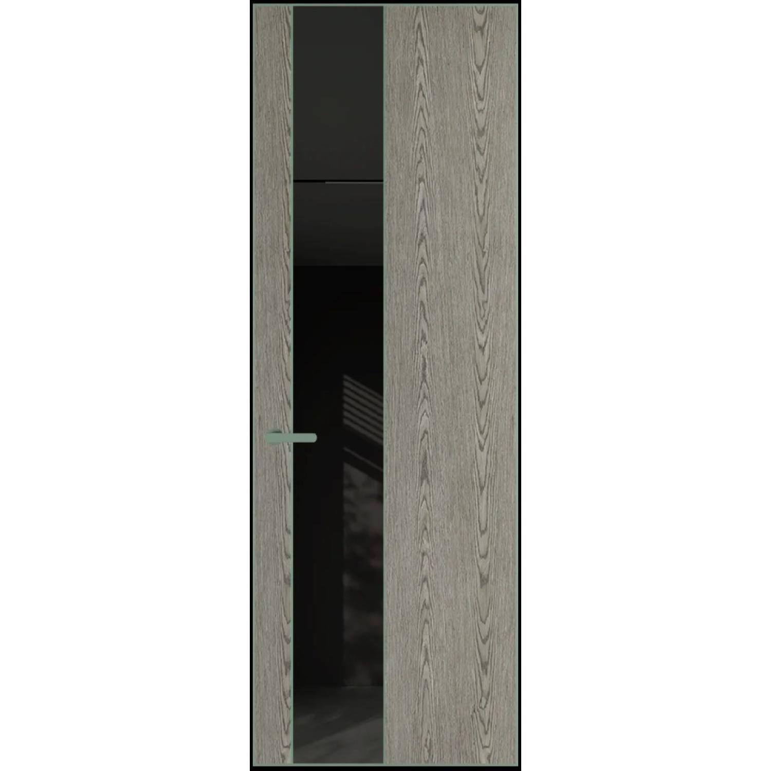 19VA натуральный шпон (Натуральный шпон BIANCHE NOTTI 08С, Профиль Зеленый воск, Заказная)