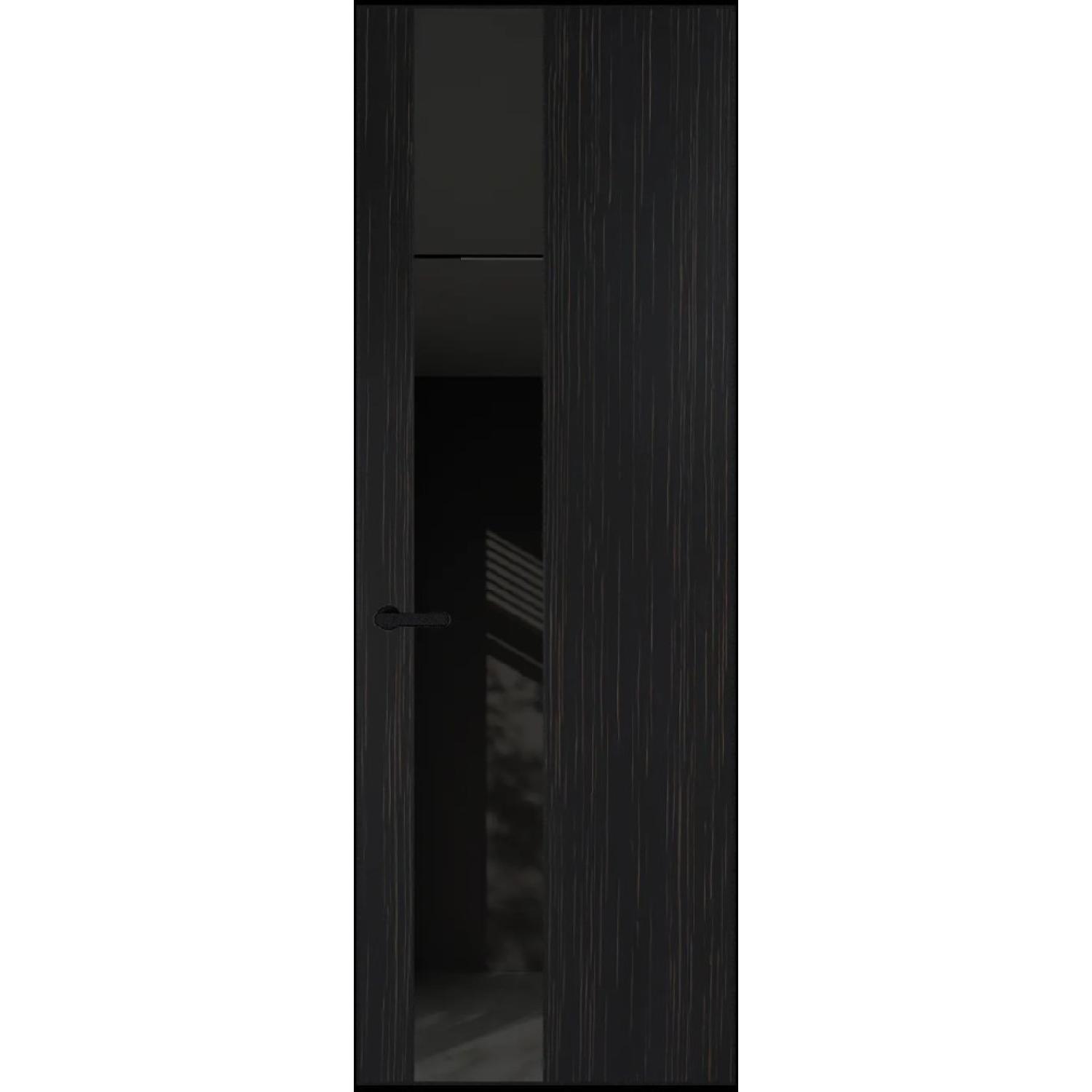 19VA натуральный шпон (Натуральный шпон ESPRESSO 1042S (в), Профиль Черный Муар, Заказная)