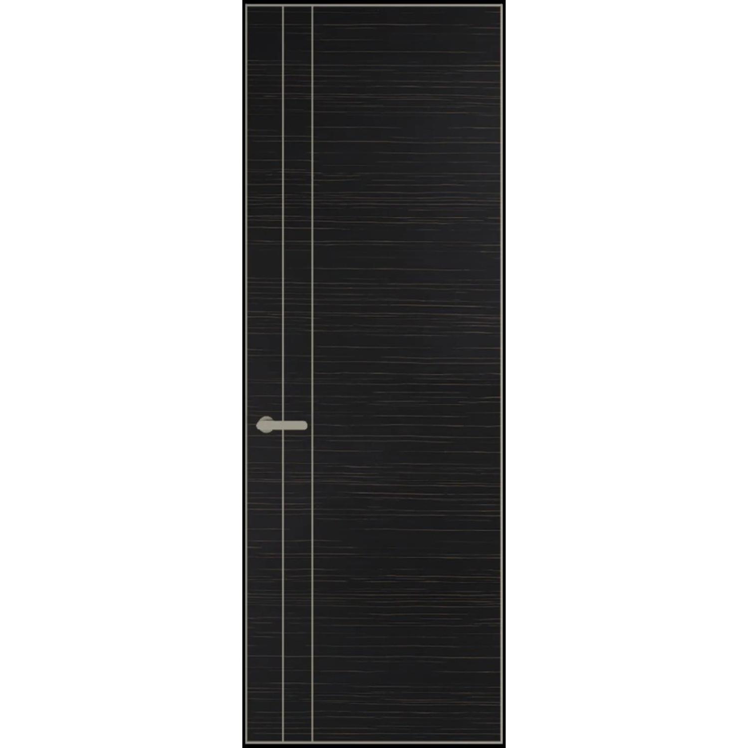 12VA натуральный шпон (Натуральный шпон ESPRESSO 1042S (г), Профиль Никель матовый, Заказная)